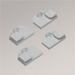 grau Vorschau SET Flachträger Decomatic #1W grau