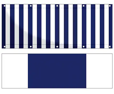 Markise Massanfertigung Balkon Sichtschutz Texout Streifen 035