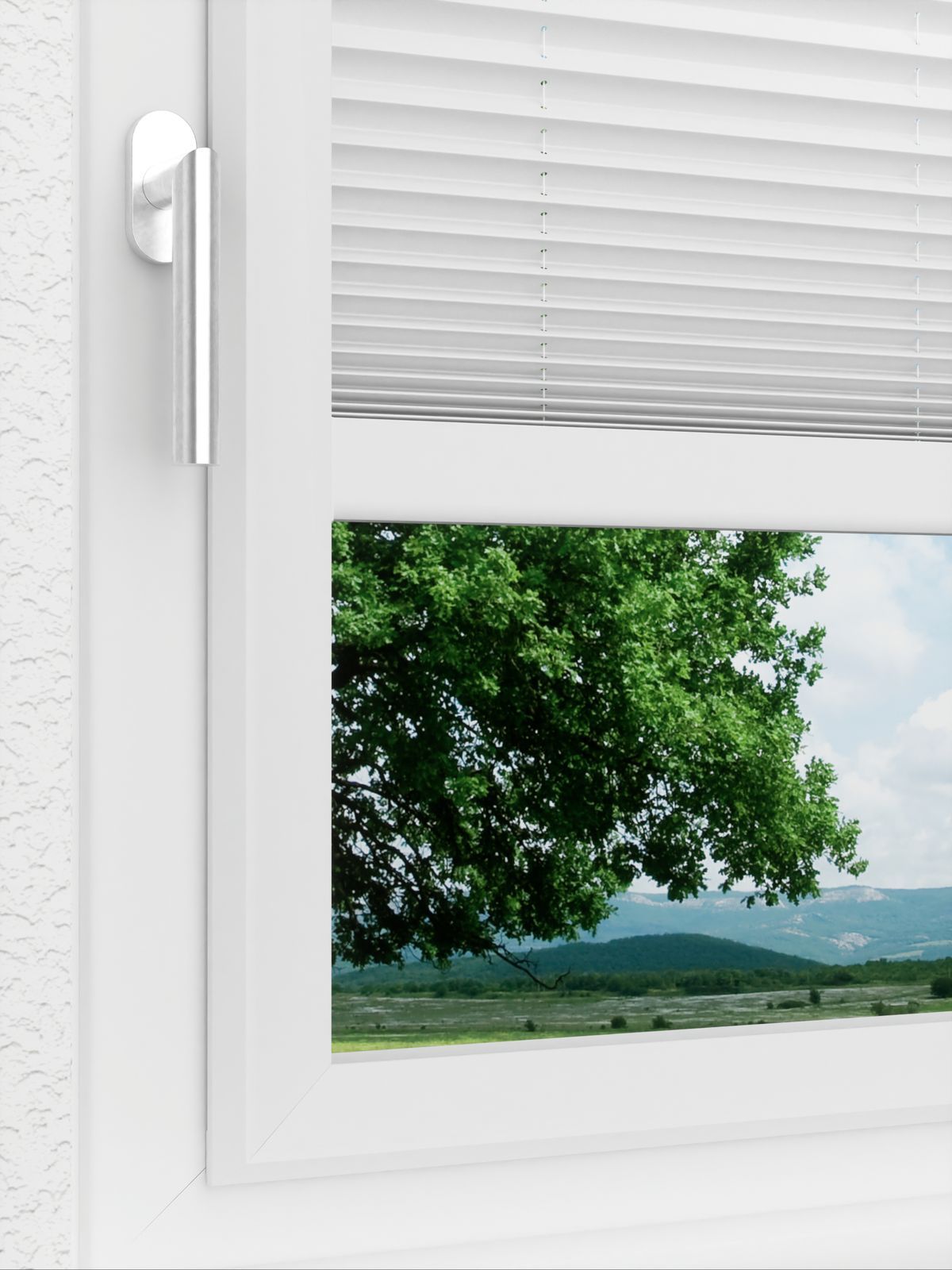 Detailansicht LYSEL HOME Plissee 209A Aralia Pearl