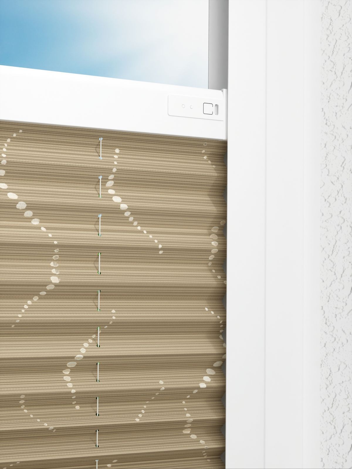 Detailansicht LYSEL HOME Plissee 318A Pearl String