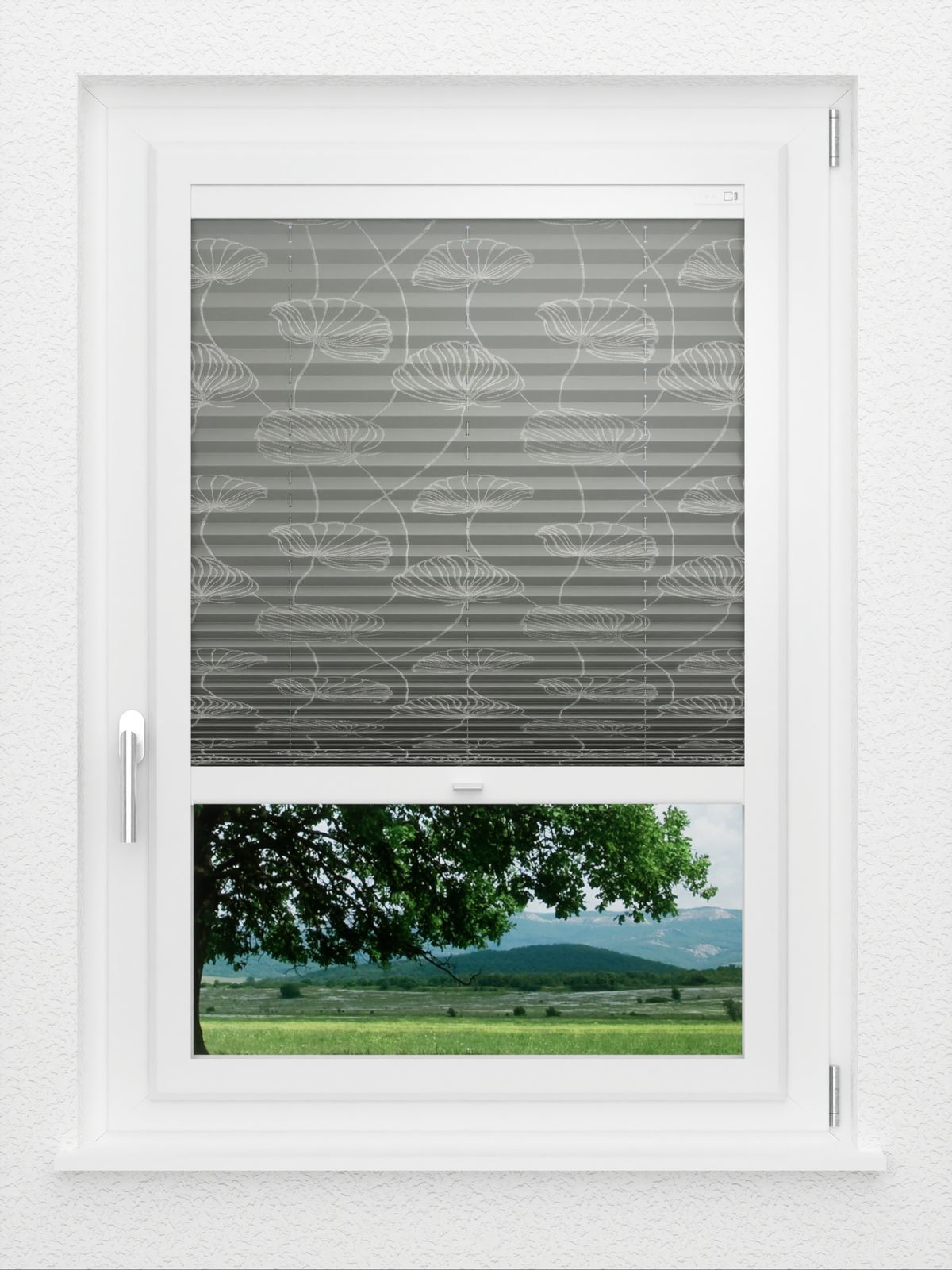 Detailansicht LYSEL HOME Plissee 322A Shiny Flora