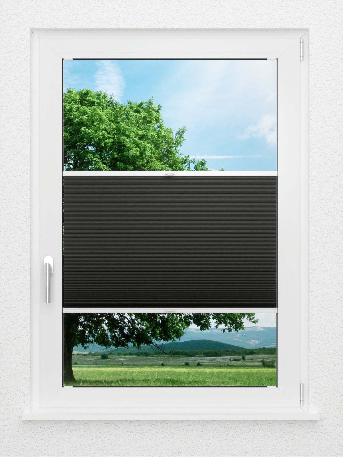 Detailansicht LYSEL HOME Plissee 018A Calluna Wabe