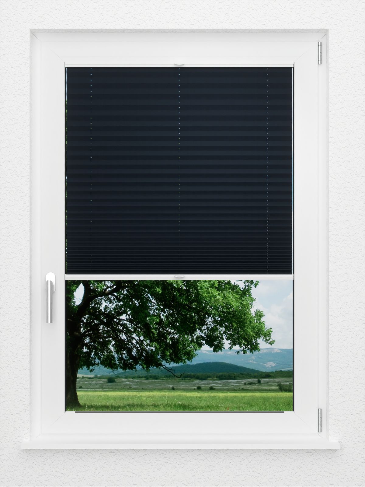 Detailansicht LYSEL HOME Plissee 425A Blackout Crepe