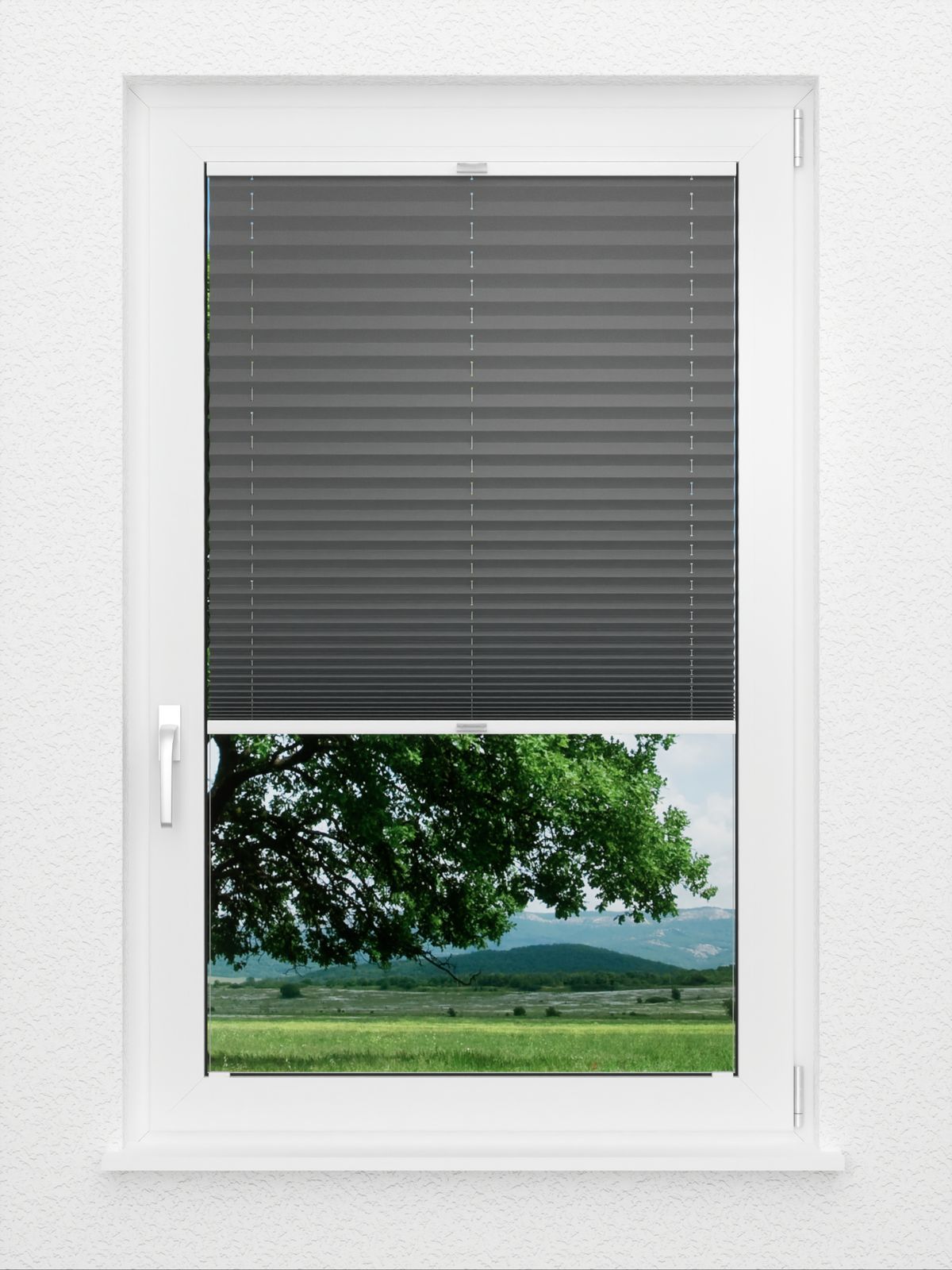 Detailansicht Plissee Krepp B1
