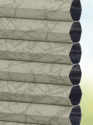 Stoff Plissee Maßanfertigung DUETTE® Pablo Blackout 21.639