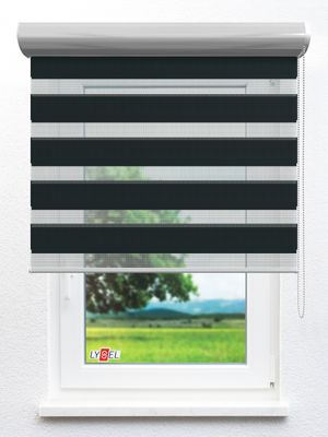 Simply Doppelrollo Ziva 903635L Fensteransicht