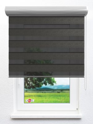 Simply Doppelrollo Zäzilie 903640L Fensteransicht