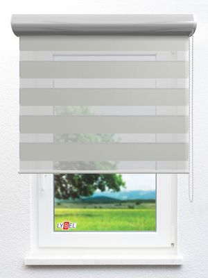 Simply Doppelrollo Zelenya 203703L Fensteransicht